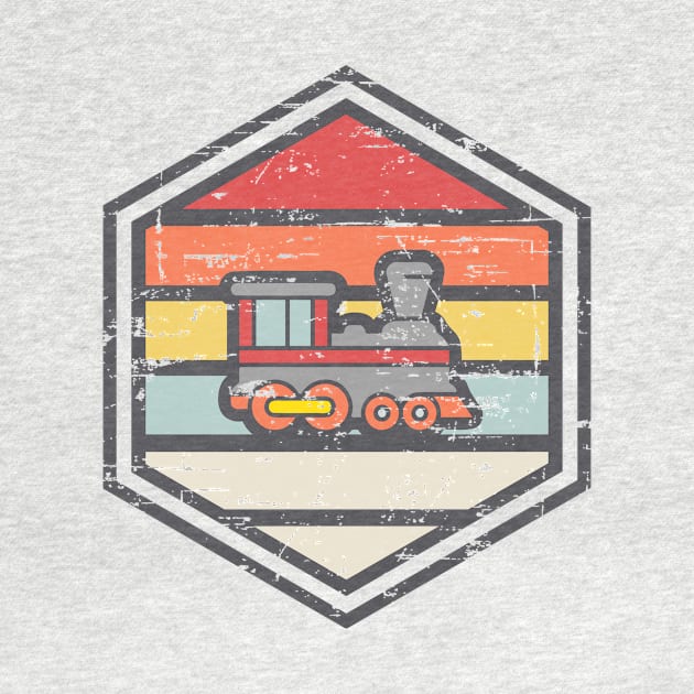 Retro Badge Locomotive light by rojakdesigns